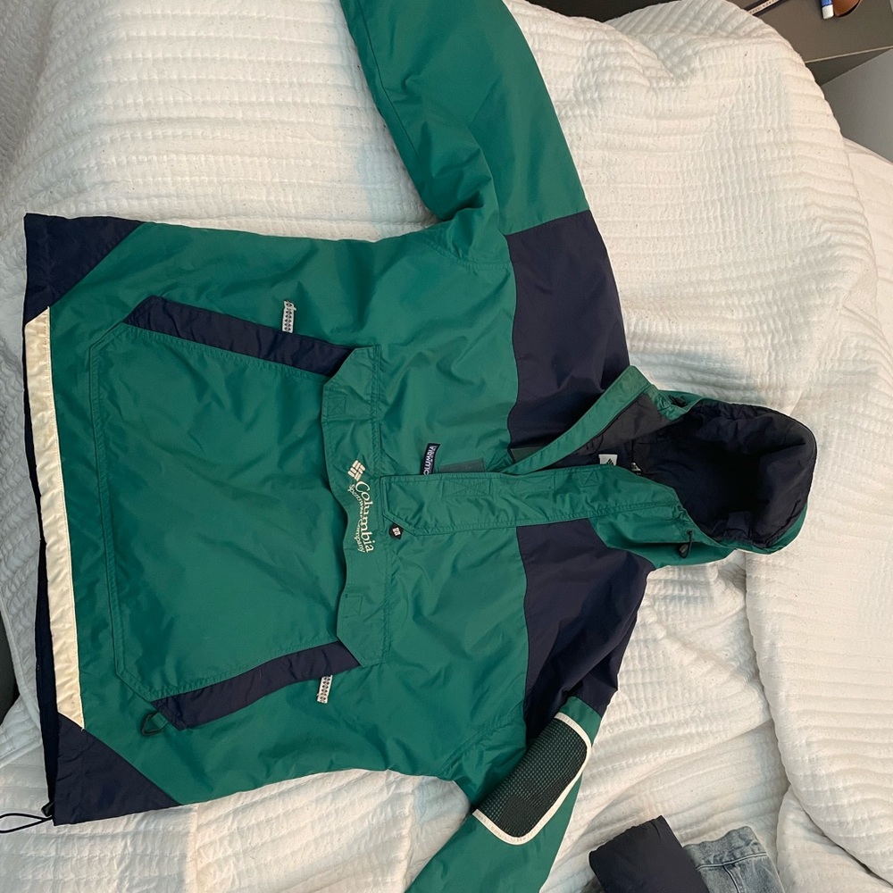 A Columbia ski jacket size large.